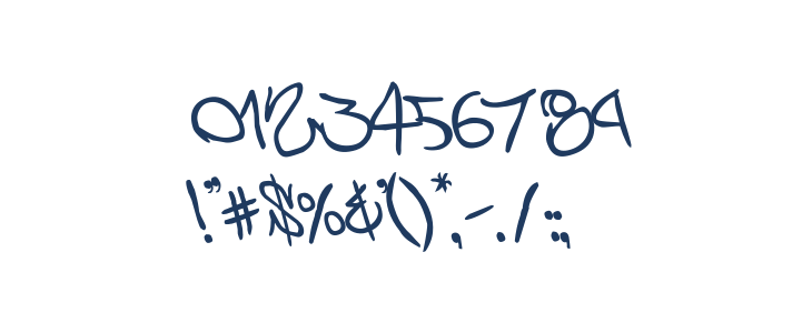 Graffiti Street Rotated Other Characters