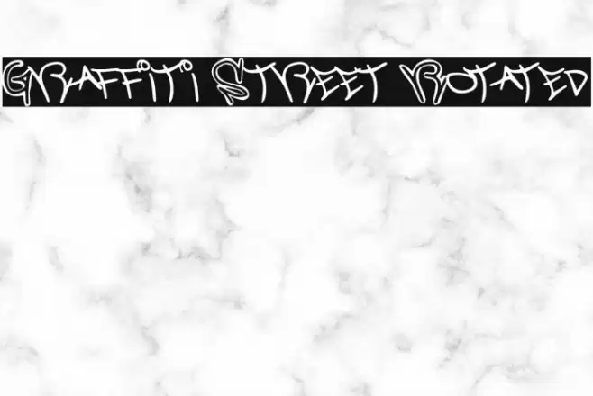 Graffiti Street Rotated Font examples