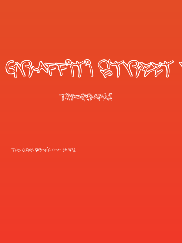 Graffiti Street Rotated Poster