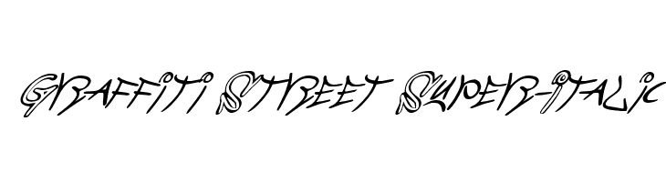 Graffiti Street Super-Italic Polices