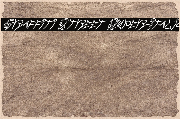 Graffiti Street Super-Italic Polices examples