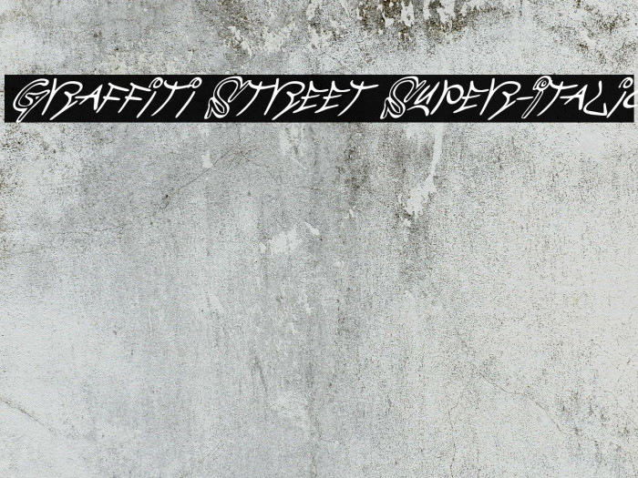 Graffiti Street Super-Italic Polices examples