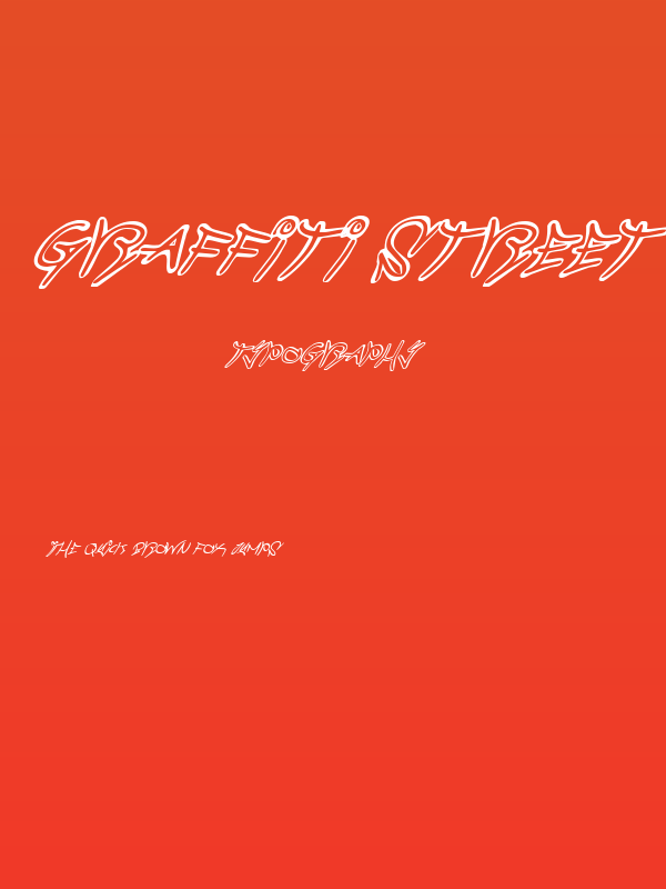 Graffiti Street Super-Italic Poster