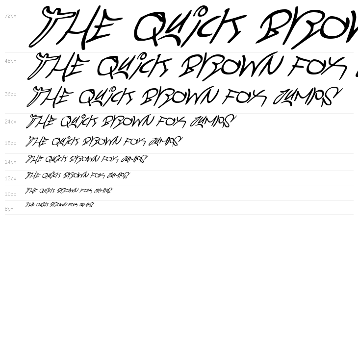 Graffiti Street Super-Italic Waterfall