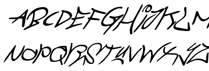 Graffiti Street Super-Italic Polices MINUSCULES