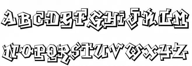 Graffiti Treat 字体 大写