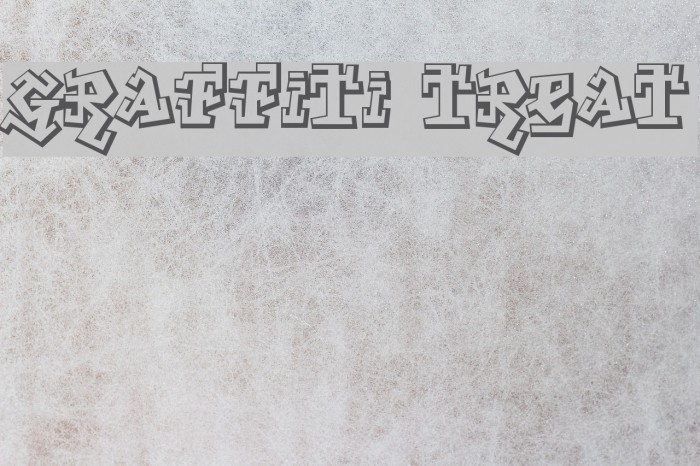 Graffiti Treat Schriftart examples