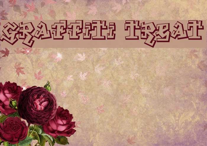 Graffiti Treat Schriftart examples