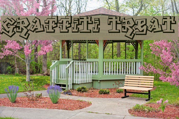 Graffiti Treat Schriftart examples