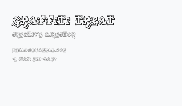 Graffiti Treat Business Card