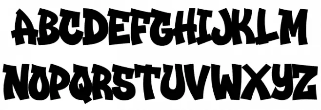 Graffiti Urban Regular फ़ॉन्ट लोअरकेस