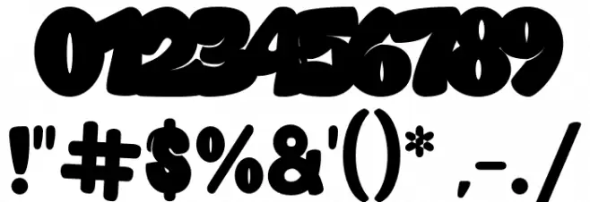 Graffiti Xenoa Regular Font OTHER CHARS