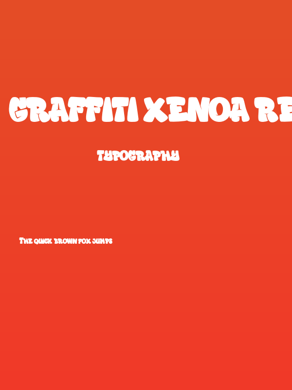 Graffiti Xenoa Regular Poster