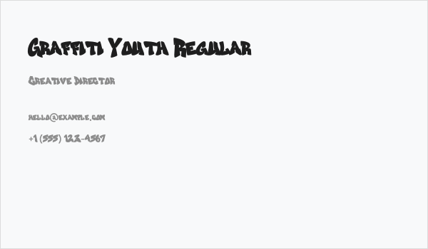 Graffiti Youth Regular Business Card