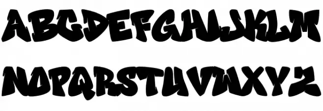 Graffiti Youth Regular خط أحرف صغيرة
