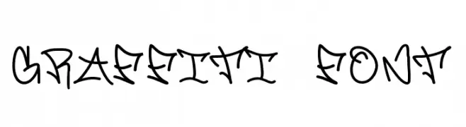 Graffiti font  नि: शुल्क फ़ॉन्ट्स डाउनलोड