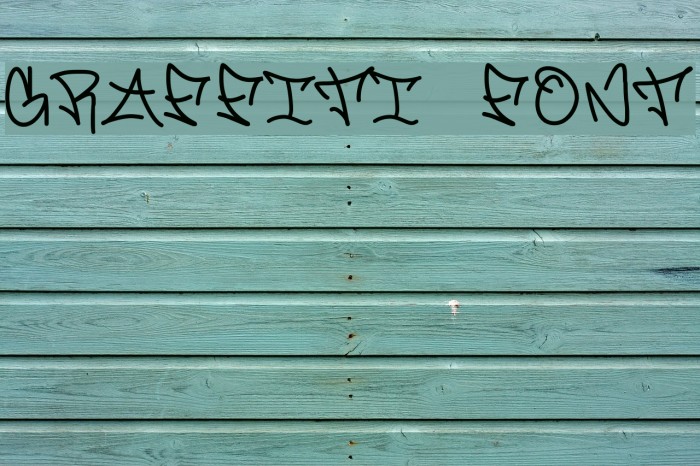 Graffiti font Example 3