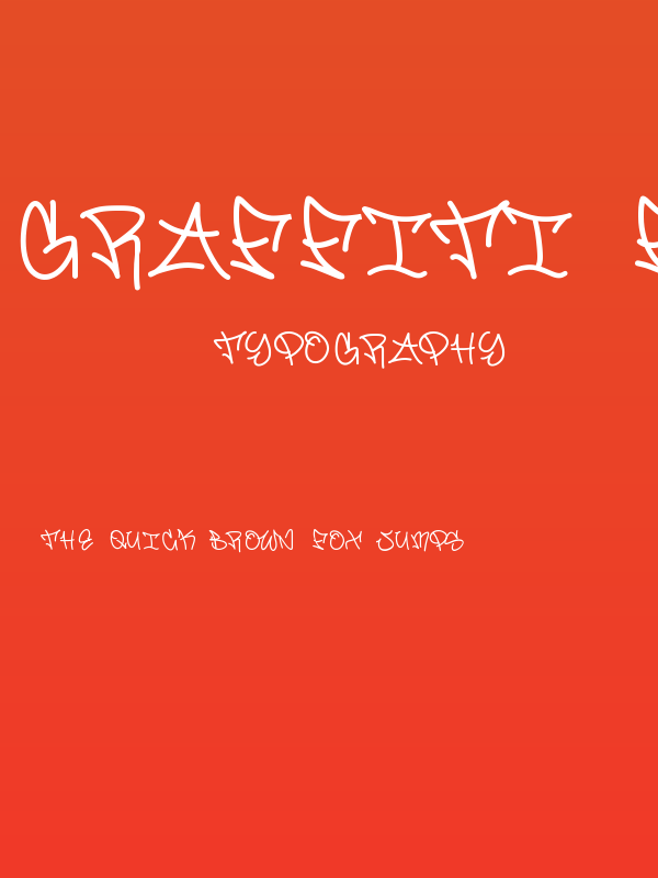 Graffiti font Poster