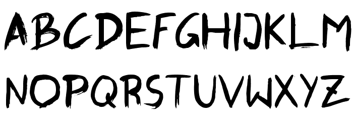 GraffitiPaintBrush Font LOWERCASE