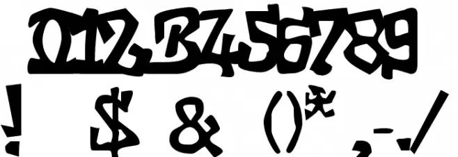 GraffitiThree Font OTHER CHARS