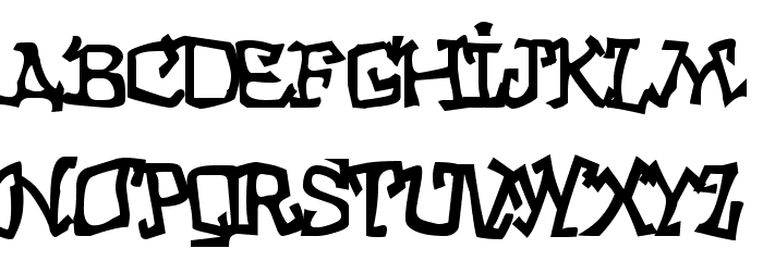 GraffitiThree Font LOWERCASE