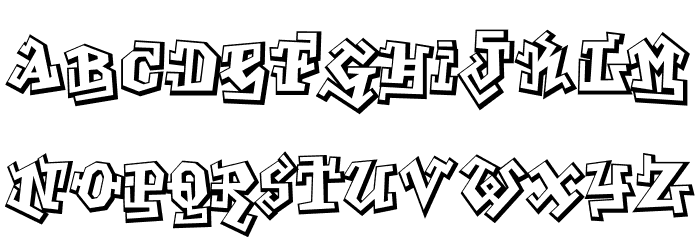GraffitiTreat-Regular Font LOWERCASE
