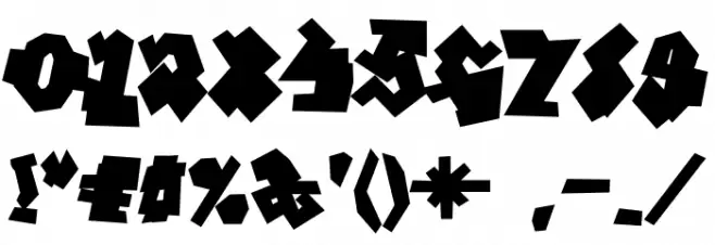 GraffitiTreatBack-Regular Font OTHER CHARS