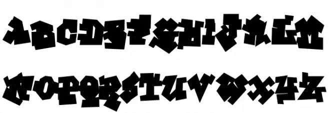 GraffitiTreatBack-Regular 字体 大写