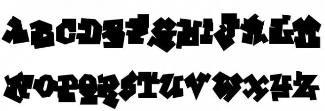 GraffitiTreatBack-Regular Fonte MAIÚSCULAS