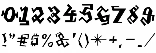 GraffitiTreatFront-Regular Font OTHER CHARS