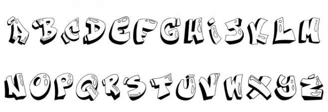 Graffiti_desiderium Regular 字体 大写