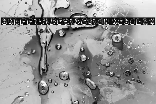 Graffiti_desiderium Regular Schriftart examples