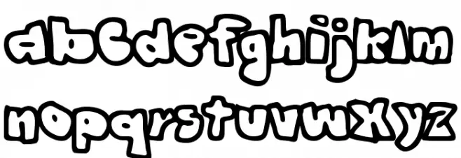 Graffiti Font Litere mici