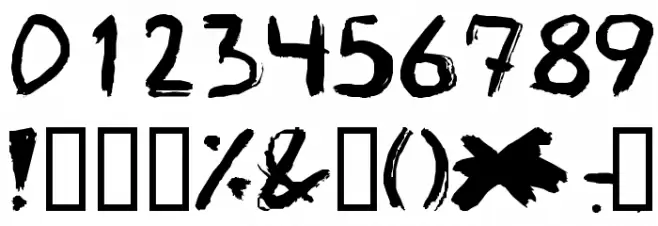 Graffito Font OTHER CHARS