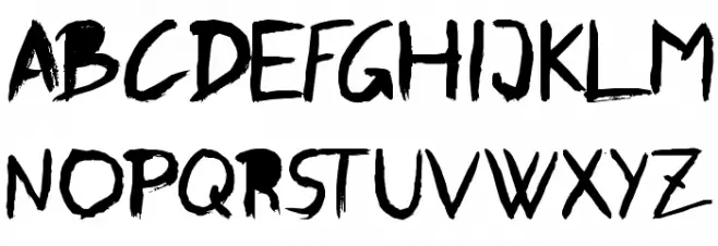 Graffito Caratteri MAIUSCOLE