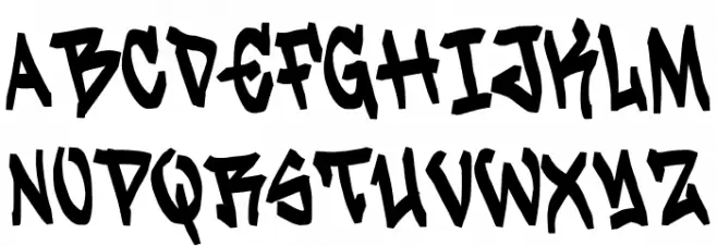 Graffsax خط أحرف كبيرة