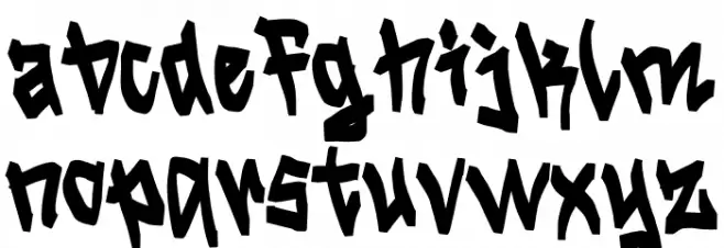 Graffsax خط أحرف صغيرة