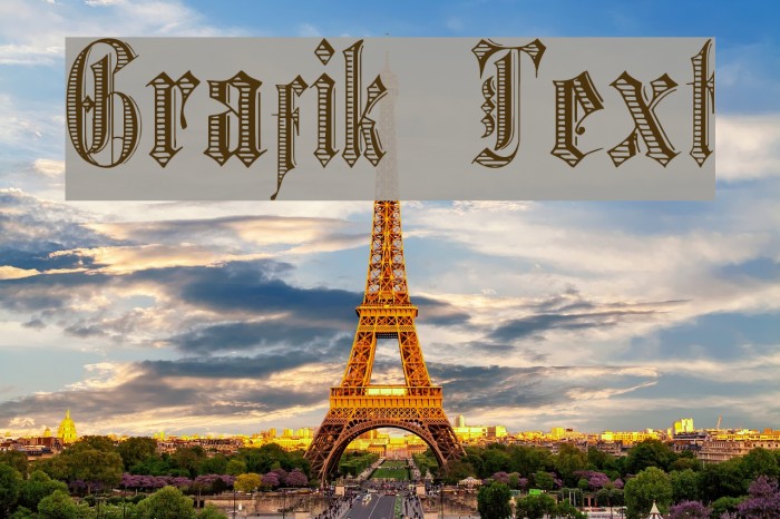 Grafik Text Polices examples