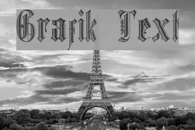 Grafik Text Polices examples