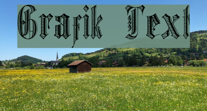 Grafik Text Polices examples