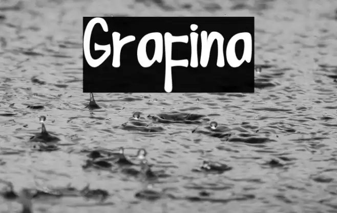 Grafina Font examples