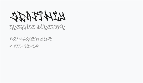 Grafincy Business Card