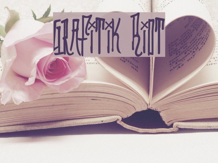 Grafitik Riot Font examples