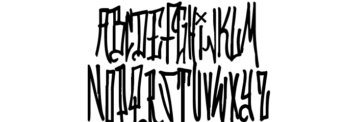 Grafitik Riot Font LOWERCASE