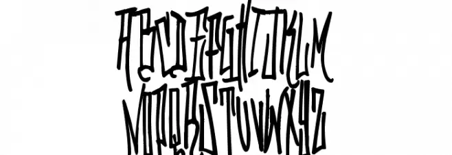 GrafitikRiot Шрифта ВЕРХНИЙ