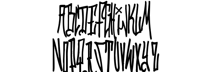 GrafitikRiot Font LOWERCASE