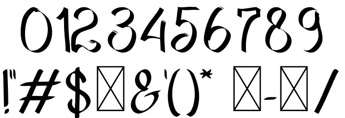 Grafitti New Year Font OTHER CHARS