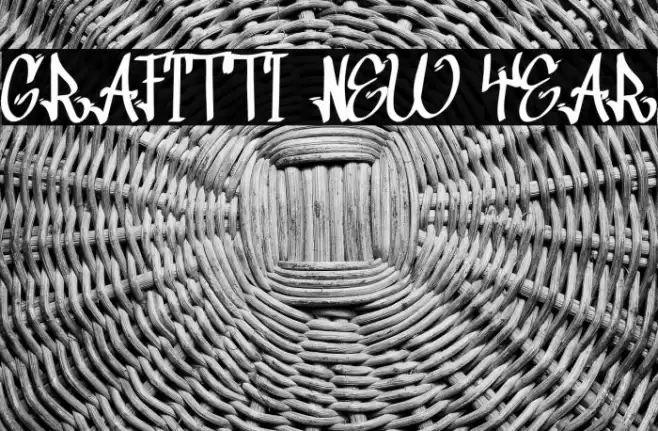 Grafitti New Year خط examples