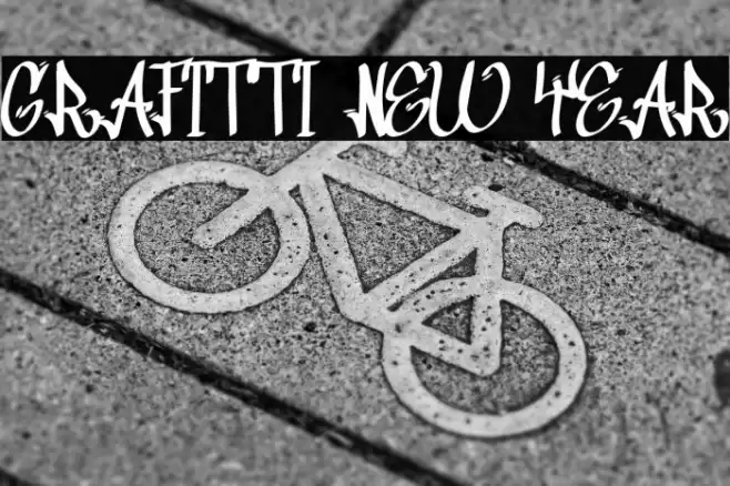 Grafitti New Year خط examples