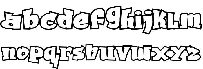 Grafitty Font LOWERCASE